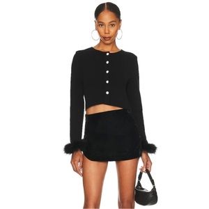 Free People Velvet Mini Skirt
